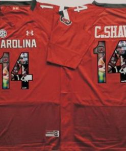 Fighting Gamecocks #14 Connor Shaw Red Player Fashion Stitched NCAA Jersey