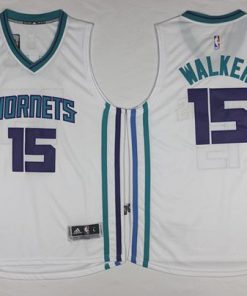 Revolution 30 Hornets #15 Kemba Walker White Stitched NBA Jersey