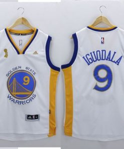 Warriors #9 Andre Iguodala White New Champions Stitched NBA Jersey