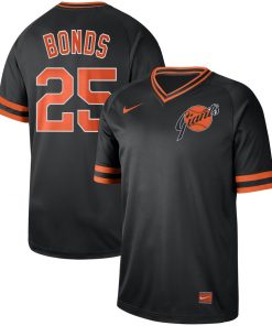 Men's San Francisco Giants #25 Barry Bonds Navy Cooperstown Collection Legend Stitched MLB Jersey
