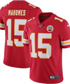 Men's Kansas City Chiefs #15 Patrick Mahomes Red 2019 100th Season Vapor Untouchable Limited Stitched NFL Jersey