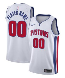 Men's Detroit Pistons Customized White Motor City Edition 2020-21 Stitched NBA Jersey