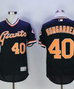 Giants #40 Madison Bumgarner Black Flexbase Authentic Collection Cooperstown Stitched MLB Jersey