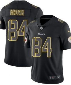 Men's Steelers #84 Antonio Brown 2018 Black Impact Limited Stitched NFL Jersey
