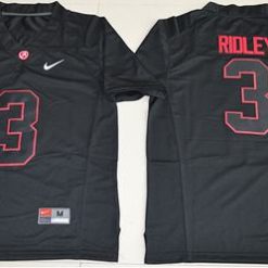 Crimson Tide #3 Calvin Ridley Blackout Limited Stitched NCAA Jersey
