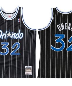 Men's Orlando Magic #32 Shaquille O'Neal Black Stitched NBA Jersey