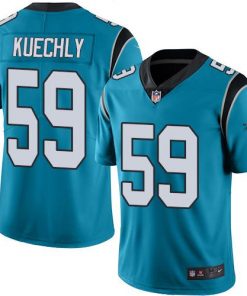 Nike Panthers #59 Luke Kuechly Blue Men's Stitched NFL Limited Rush Jersey