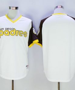 Padres Blank White 1978 Turn Back The Clock Stitched MLB Jersey