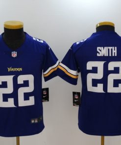 Youth Minnesota Vikings #22 Harrison Smith Purple Vapor Untouchable Limited NFL Stitched Jersey