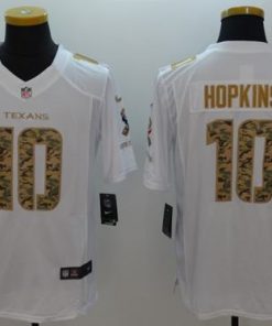 Nike Texans #10 DeAndre Hopkins White Men's Stitched NFL Limited Salute to Service Jersey