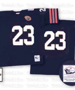 Mitchell and Ness Bears #23 Devin Hester Blue Big No. Stitched NFL Jersey