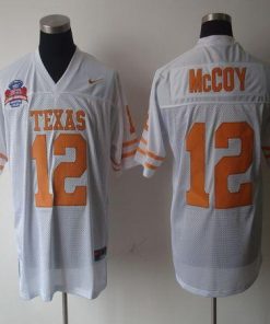 Longhorns #12 Colt McCoy White Stitched NCAA Jersey