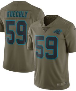 Men's Nike Carolina Panthers #59 Luke Kuechly Olive Salute To Service Limited Stitched NFL Jersey