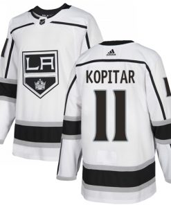 Men's Los Angeles Kings #11 Anze Kopitar White Stitched NHL Jersey