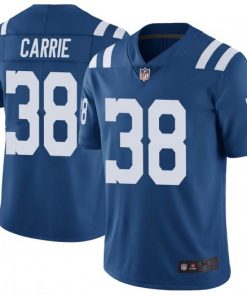 Men's Indianapolis Colts #38 T.J. Carrie Blue Vapor Untouchable Limited Stitched NFL Jersey