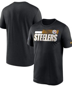 Men's Pittsburgh Steelers 2020 Black Sideline Impact Legend Performance NFL T-Shirt