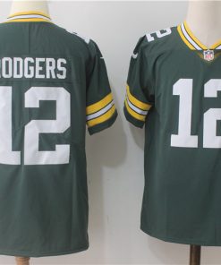 Men's Nike Green Bay Packers #12 Aaron Rodgers Green Team Color Stitched NFL Vapor Untouchable Limited Jersey