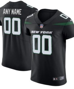 Men's New York Jets Customized 2019 Black Vapor Untouchable NFL Stitched Elite Jersey