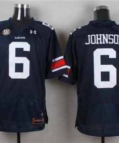 Tigers #6 Jeremy Johnson Blue Stitched NCAA Jersey