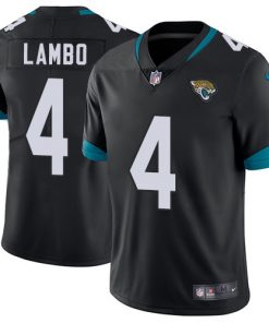 Men's Jacksonville Jaguars #4 Josh Lambo Black Vapor Untouchable Limited Stitched NFL Jersey
