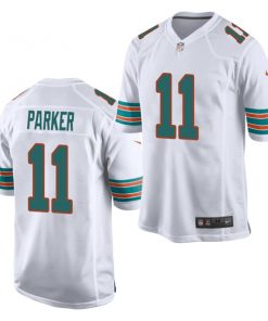 Men's Miami Dolphins #11 DeVante Parker White Stitched NFL Jersey