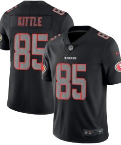 Men's San Francisco 49ers #85 George Kittle Black Impact Limited Stitched NFL Jersey
