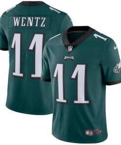 Youth Philadelphia Eagles #11 Carson Wentz Nike Midnight Green Vapor Untouchable Limited Stitched NFL Jersey