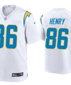 Men's Los Angeles Chargers #86 Hunter Henry 2020 White Stitched Jersey