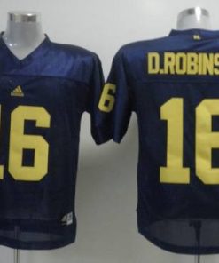 Wolverines #16 D.Robinson Blue Stitched NCAA Jersey