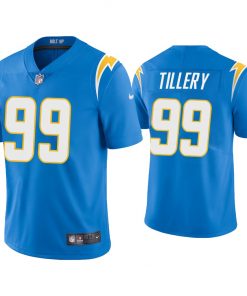 Men's Los Angeles Chargers #99 Jerry Tillery 2020 Blue Vapor Untouchable Limited Stitched Jersey