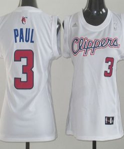 Clippers #3 Chris Paul White Women Fashion Stitched NBA Jersey