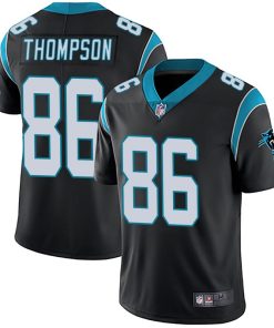 Men's Carolina Panthers #86 Colin Thompson Black Vapor Untouchable Stitched NFL Jersey