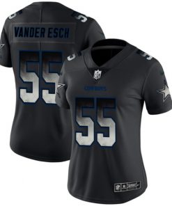 Women's Dallas Cowboys #55 Leighton Vander Esch Black 2019 Smoke Fashion Limited Stitched NFL Jersey(Run Small)