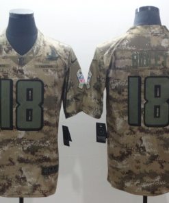 Men's Atlanta Falcons #18 Calvin Ridley 2018 Camo Salute To Service Limited Stitched NFL Jersey
