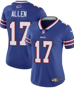 Women's Bills #17 Josh Allen Blue Vapor Untouchable Limited Stitched NFL Jersey