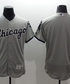 White Sox Blank Grey Flexbase Authentic Collection Stitched MLB Jersey