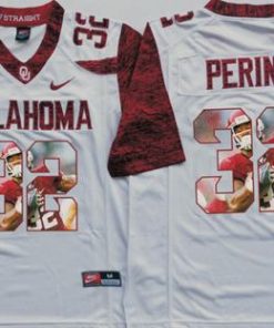 Sooners #32 Samaje Perine White Player Fashion Stitched NCAA Jersey