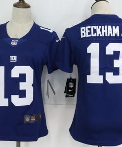 Women's Nike New York Giants #13 Odell Beckham Jr Royal Blue Team Color Stitched NFL Vapor Untouchable Limited Jersey