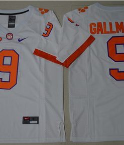 Tigers #9 Wayne Gallman II White Limited Stitched NCAA Jersey
