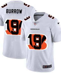 Men's Cincinnati Bengals #9 Joe Burrow White Stitched NFL Jersey