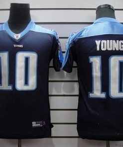 Titans #10 Vince Young Dark Blue Stitched Youth NFL Jersey
