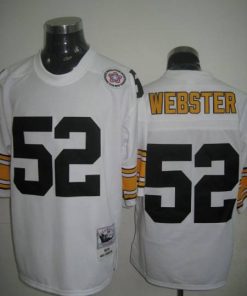 Mitchell And Ness Steelers #52 Mike Webster White Stitched Throwback NFL Jersey