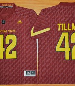 Sun Devils #42 Pat Tillman New Red Stitched NCAA Jersey