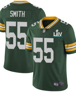 Men's Green Bay Packers #55 Za'Darius Smith Green Super Bowl LIV Vapor Untouchable Stitched NFL Limited Jersey