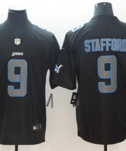 Men's Lions #9 Matthew Stafford  2018 Black Impact Limited Stitched NFL Jersey