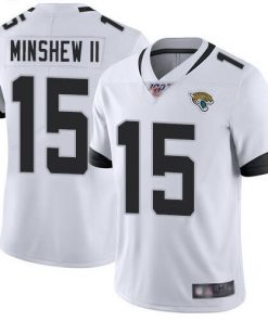 Men's Jacksonville Jaguars #15 Gardner Minshew II White 2019 100th Season Vapor Untouchable Limited Stitched NFL Jersey