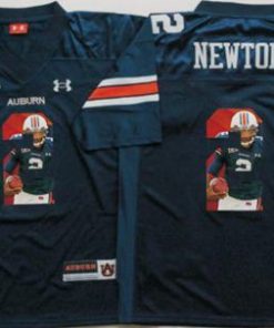 Tigers #2 Cam Newton Blue Player Fashion Stitched NCAA Jersey