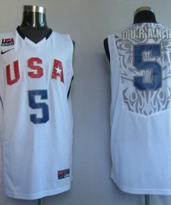 Nike Tournament #5 Kevin Durant White Stitched NBA Jersey