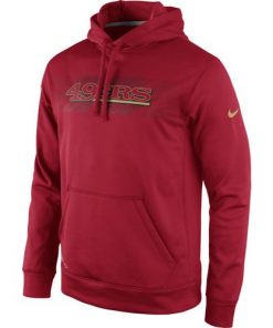 San Francisco 49ers Nike KO Speed Wordmark Performance Hoodie Red