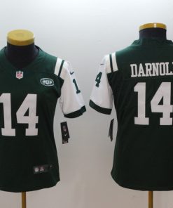 Women's NFL New York Jets #14 Sam Darnold Green 2018 Draft First Round Vapor Untouchable Limited Stitched Jersey